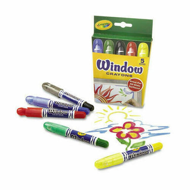 Crayola Washable Window Crayons 5 Pack